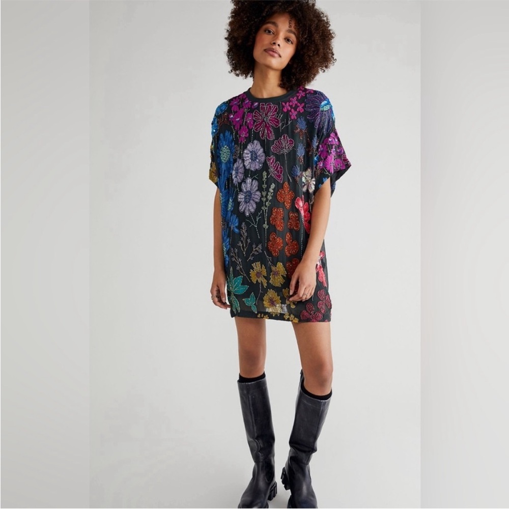 NEW Free People Jewel Mini Dress - Picture 2 of 12